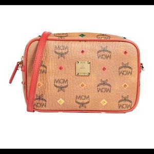 NWT MCM SPEKTRUM Crossbody Visetos cognac canvas